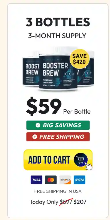 booster brew three bottle price